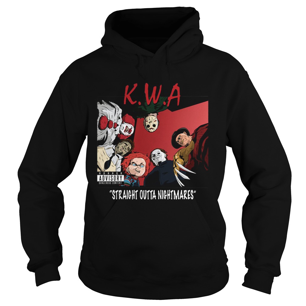 KWA straight outta nightmares NWA Parody Halloween Hoodie