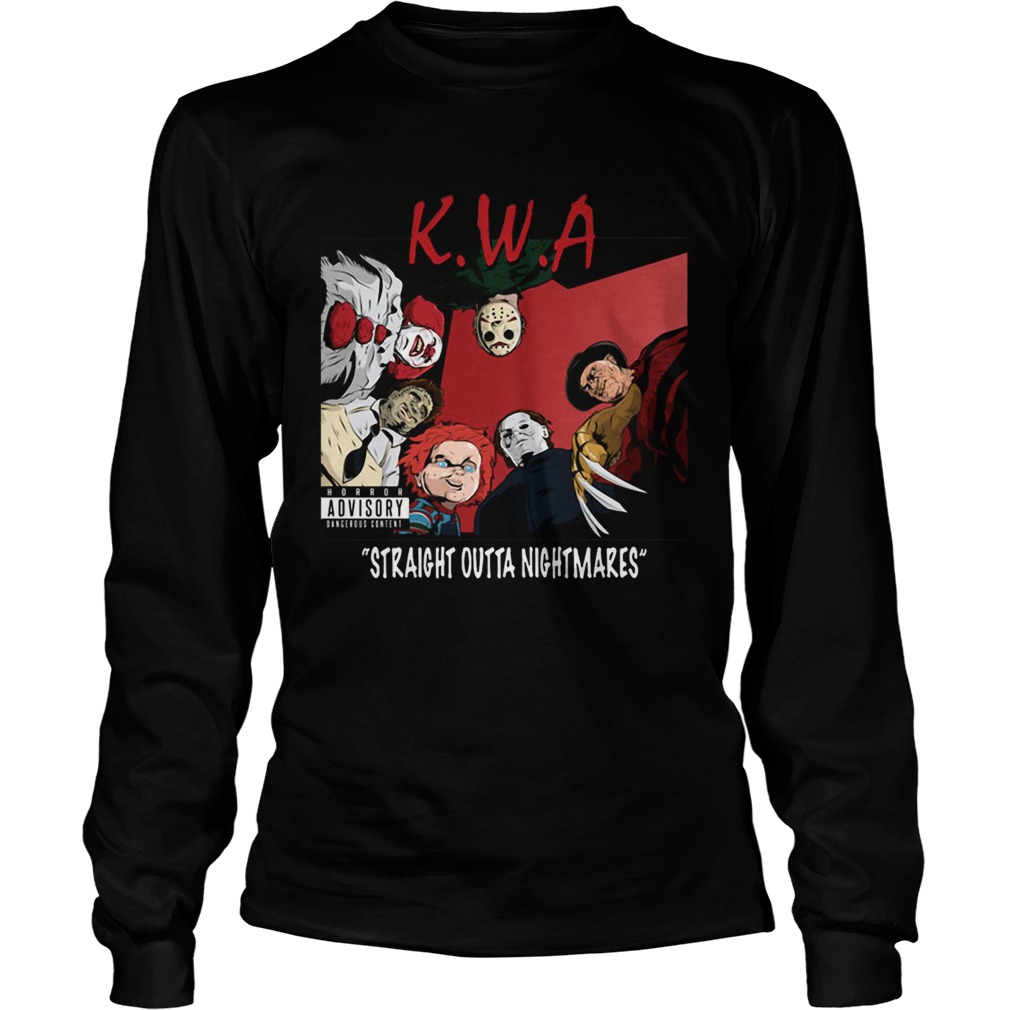 KWA straight outta nightmares NWA Parody Halloween LongSleeve