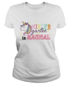 Kindergarten Unicorn Back To School Girls Kingergarten TShirt Classic Ladies