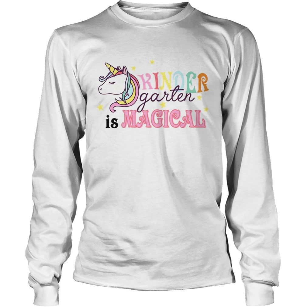 Kindergarten Unicorn Back To School Girls Kingergarten TShirt LongSleeve