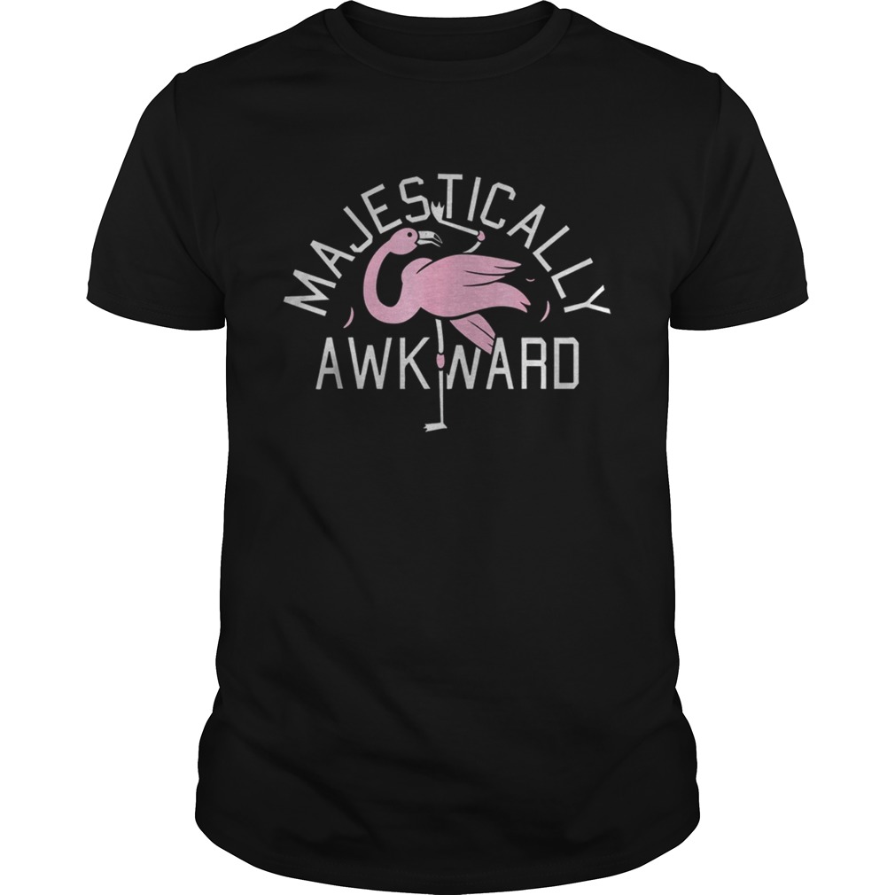 Majestically Awkward Pink Flamingo Funny Bar Crawl Shirt TShirt