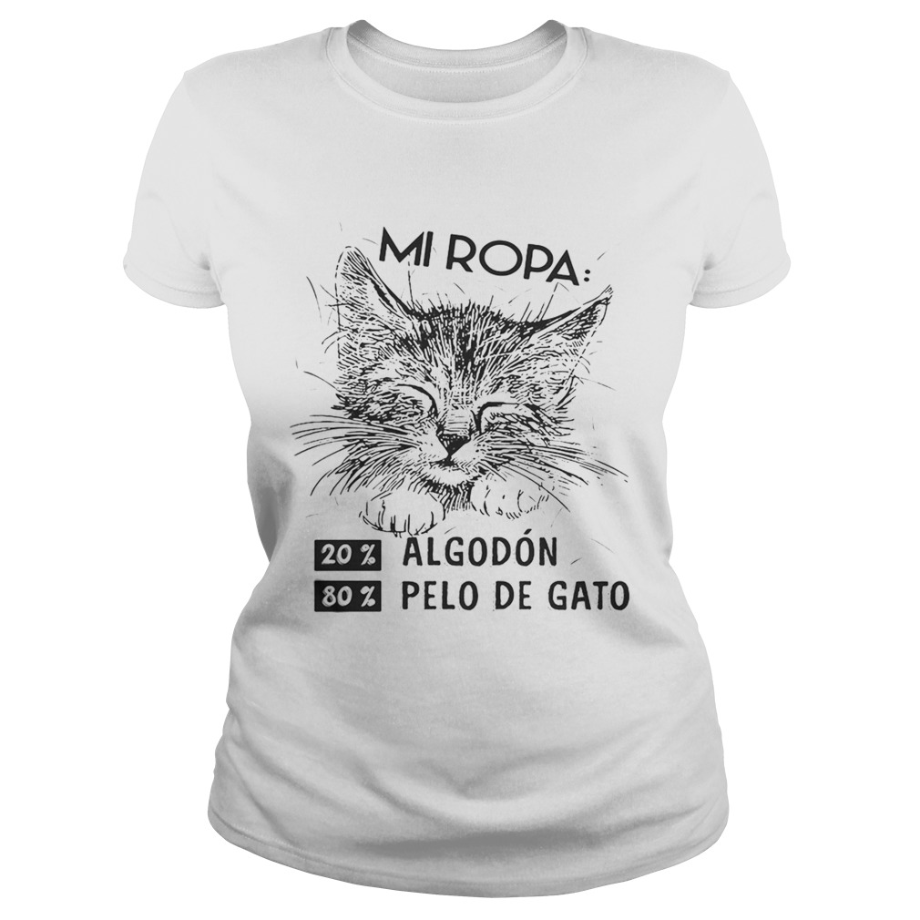 Mi Ropa 20 Algodon 80 Pelo De Gato Shirt Classic Ladies