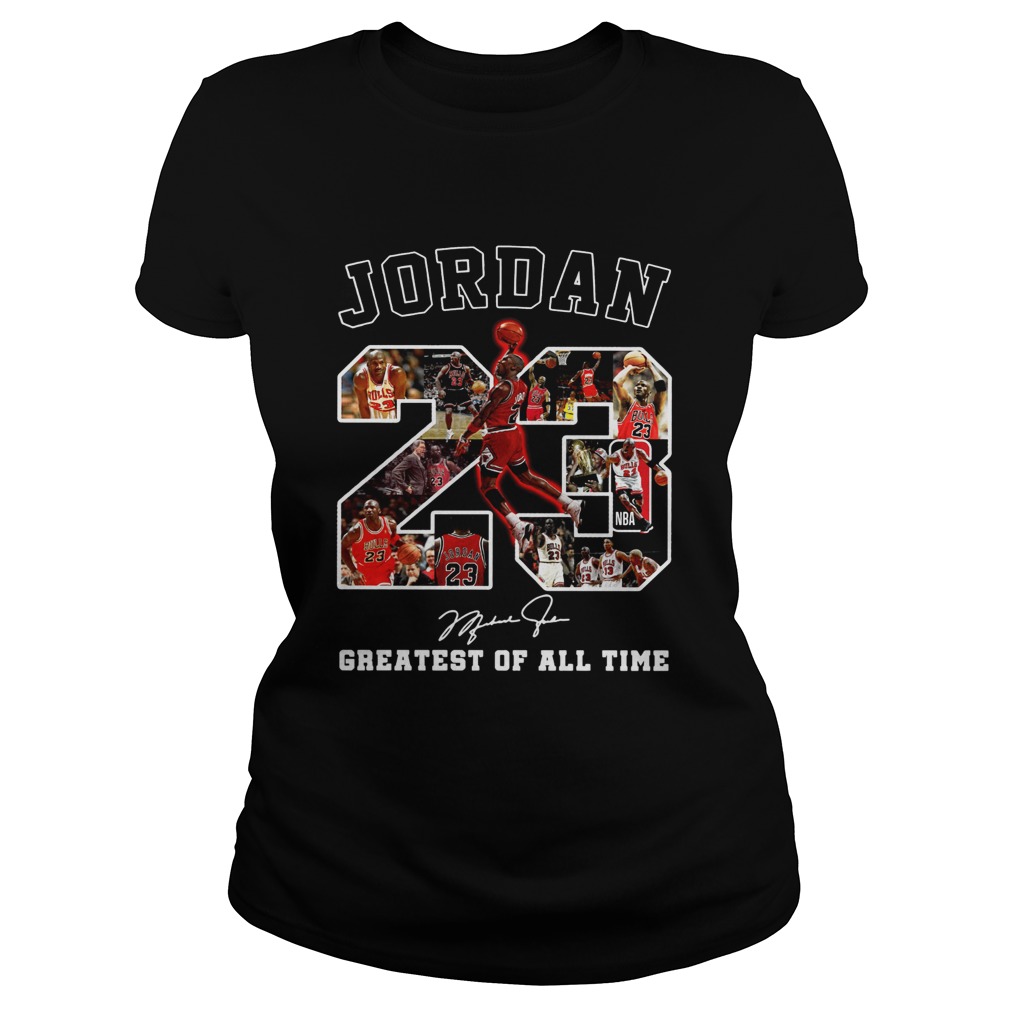 Michael Jordan 23 signature greatest of alltime Classic Ladies