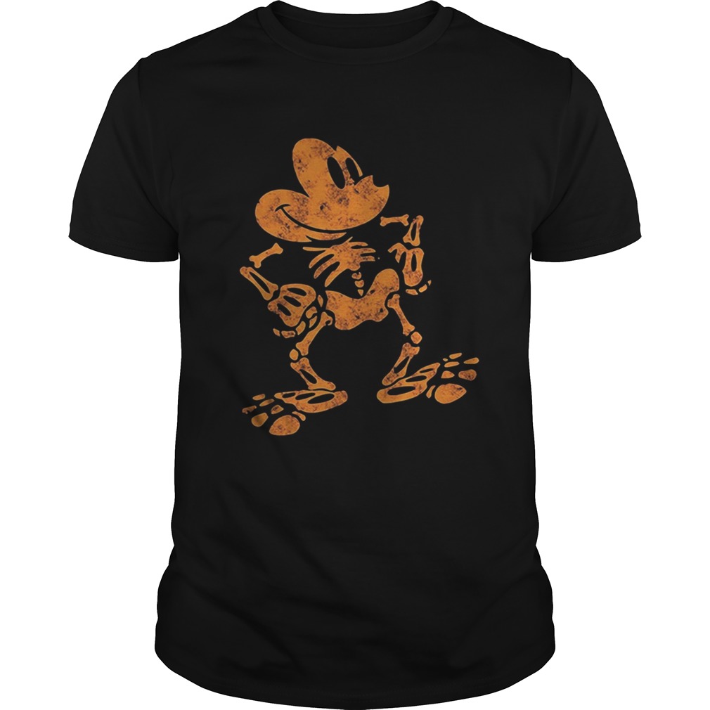 Mickey Mouse skull bone shirt