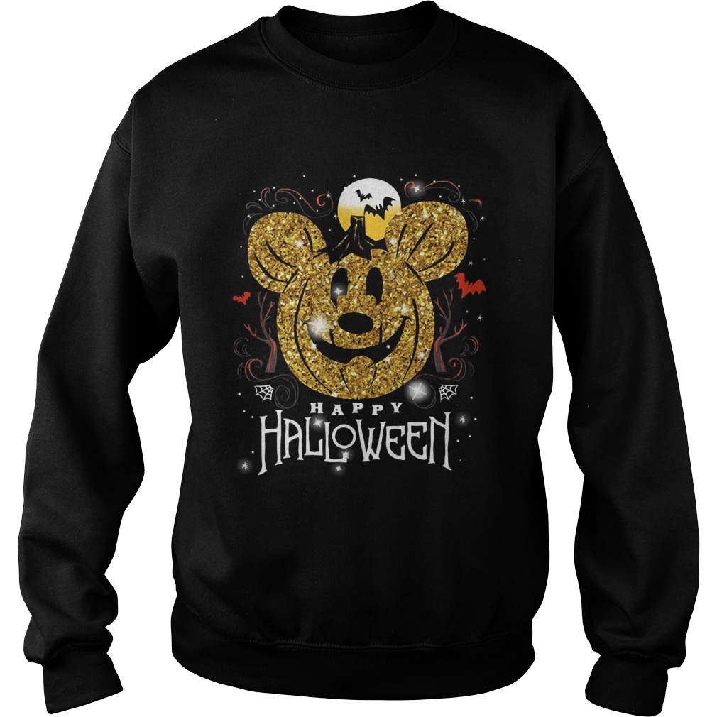 Mickey head happy halloween Sweatshirt