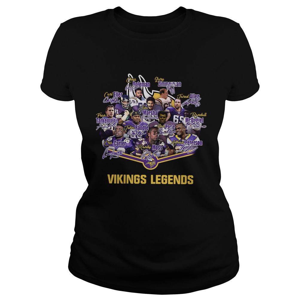 Minnesota vikings legends signatures Classic Ladies