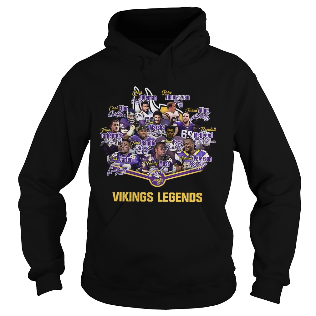 Minnesota vikings legends signatures Hoodie