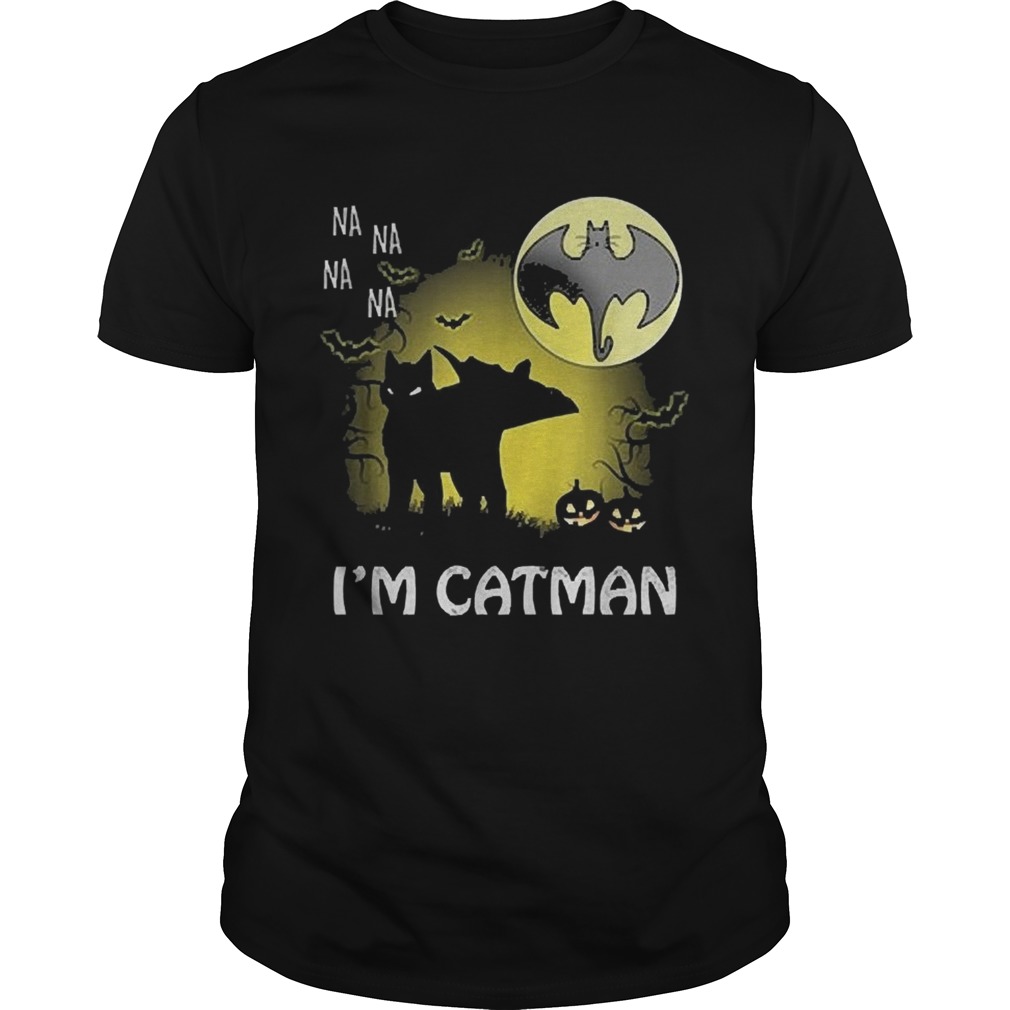 Na na na na Im catman black Halloween moon shirt