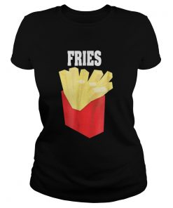 Nice French Fries Couples Halloween Costume BurgerFries  Classic Ladies