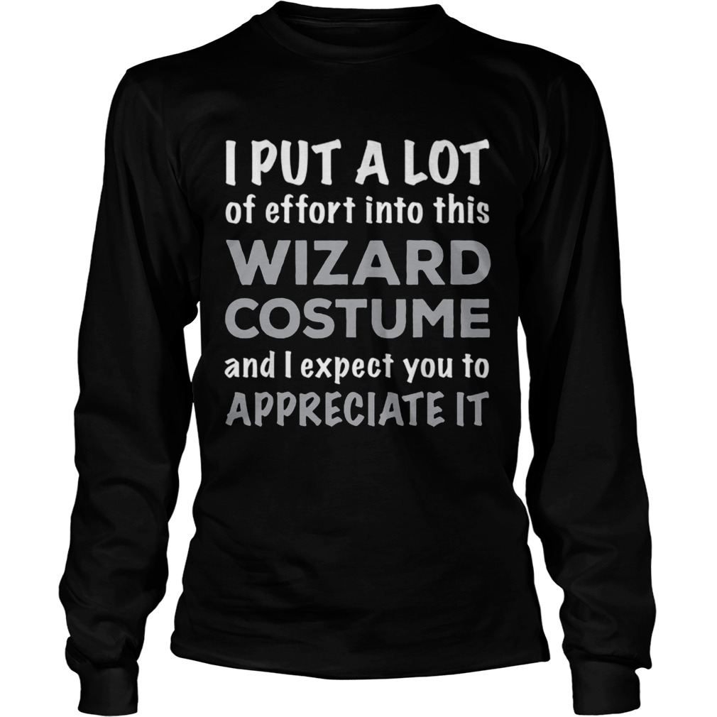 Official Easy Lazy Wizard Halloween Costume LongSleeve