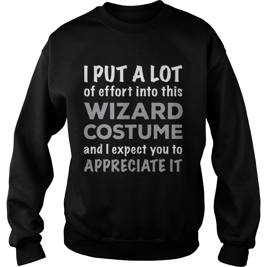 Official Easy Lazy Wizard Halloween Costume Sweatshirt