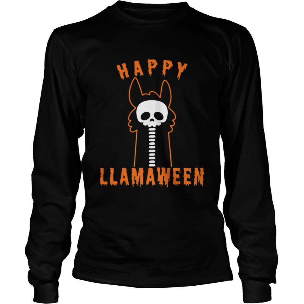 Official Halloween Llama Funny Happy Llamaween LongSleeve