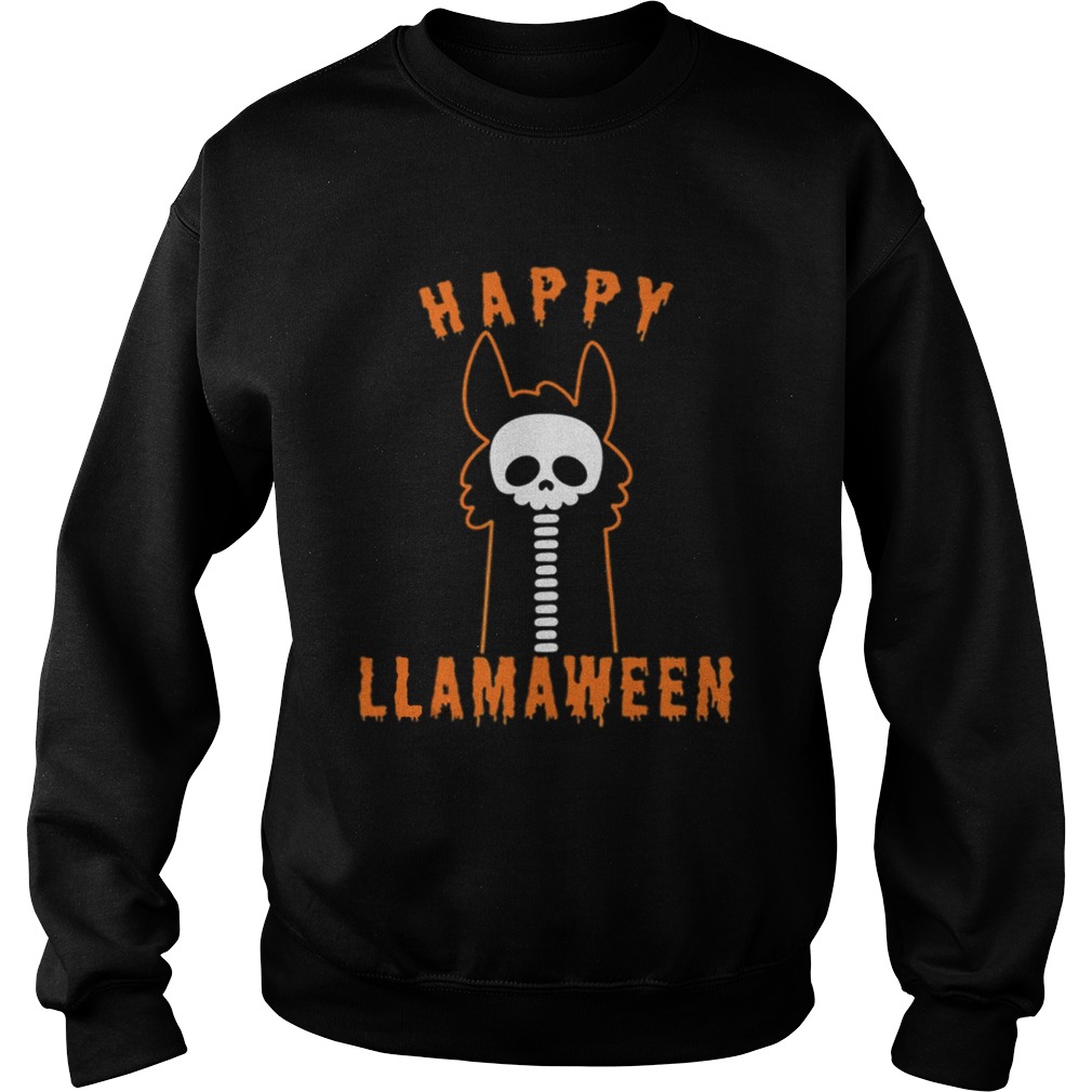 Official Halloween Llama Funny Happy Llamaween Sweatshirt