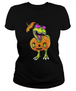 Original Halloween Trex Dinosaur Pumpkin Funny Gift For Men Women  Classic Ladies