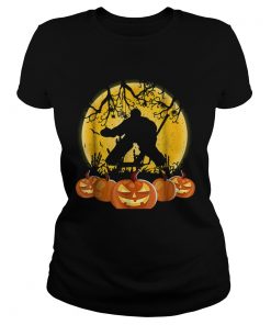 Original Hockey Goalie Pumpkin Halloween  Classic Ladies