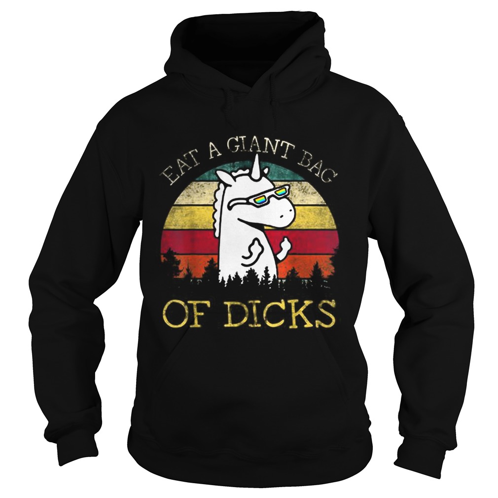 Original Unicorn Eat A Giant Bag Of Dicks Vintage Hoodie