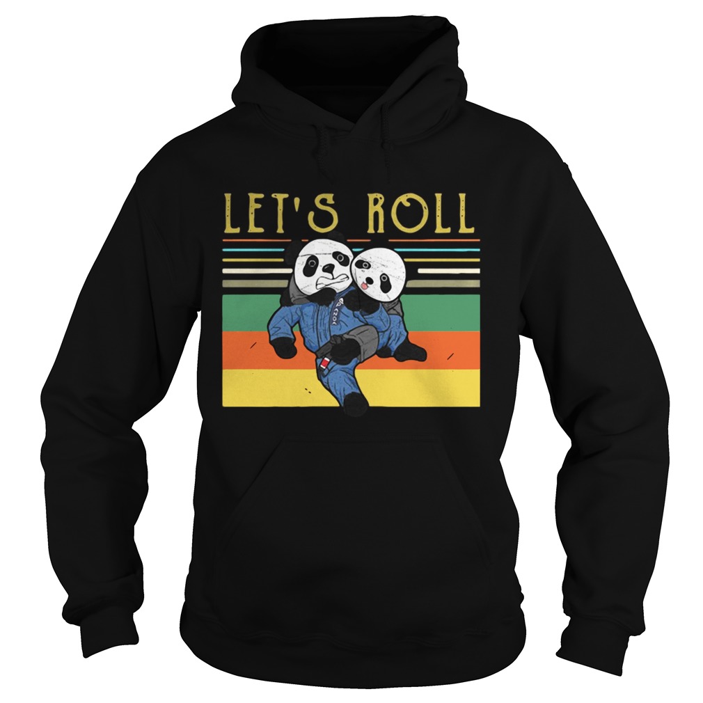 Panda lets roll vintage Hoodie