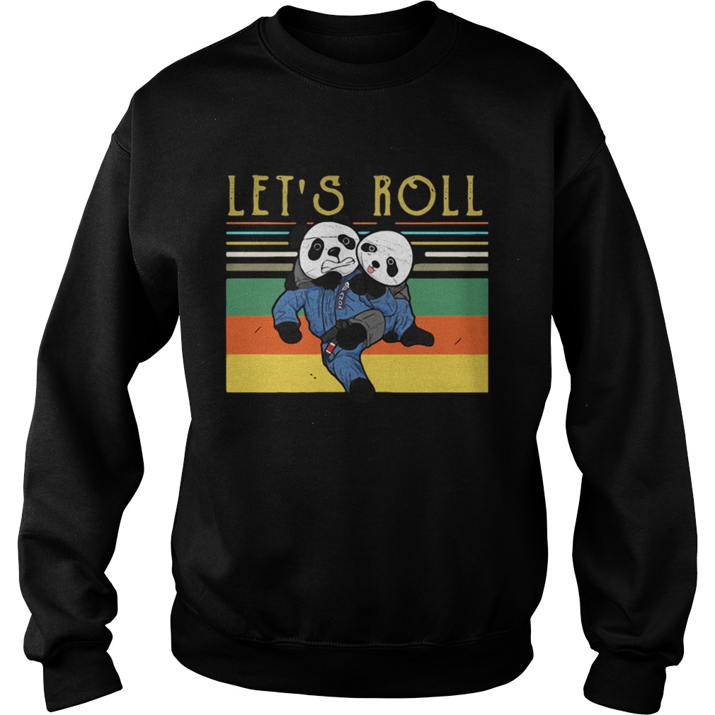 Panda lets roll vintage Sweatshirt