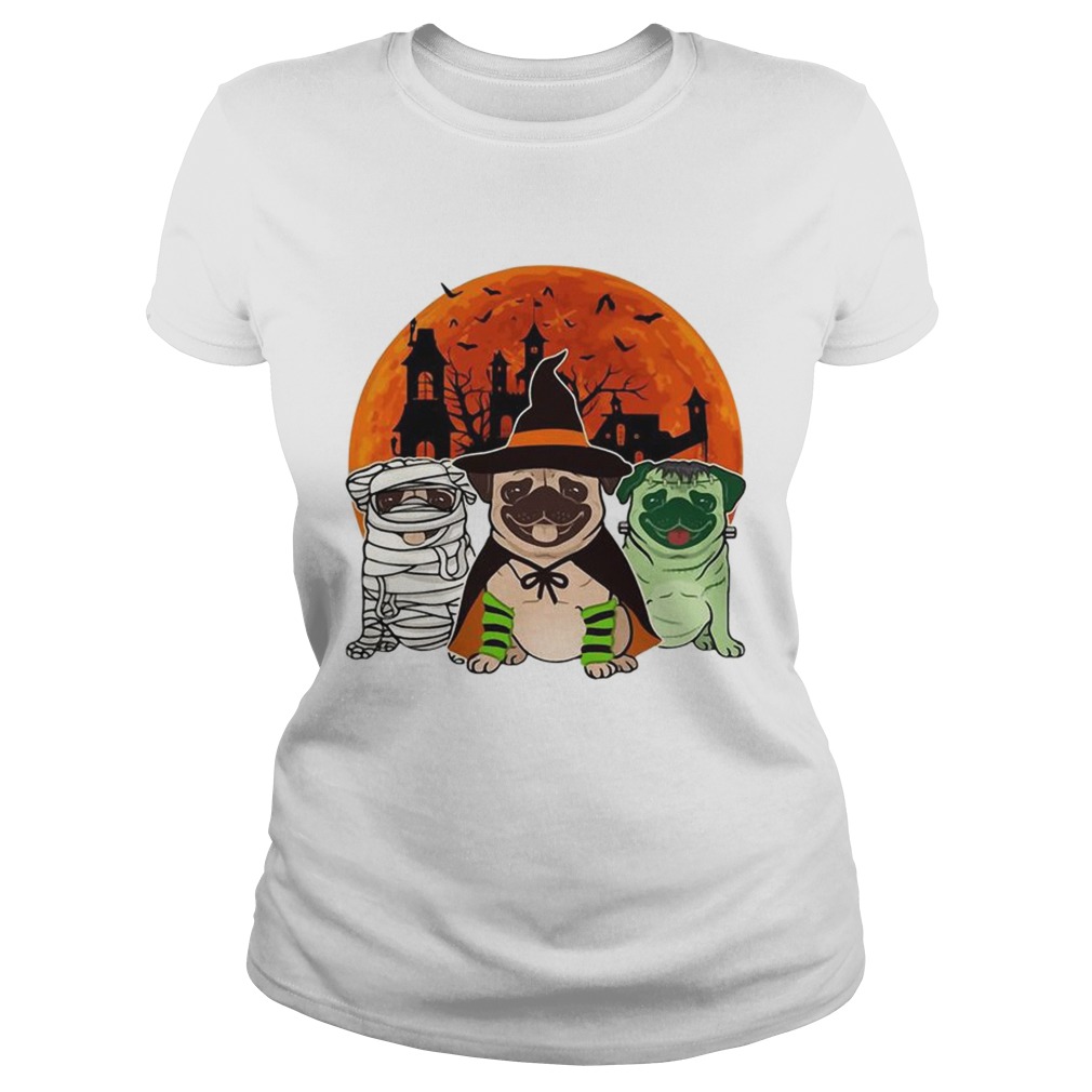 Pug in Halloween costume parties Classic Ladies