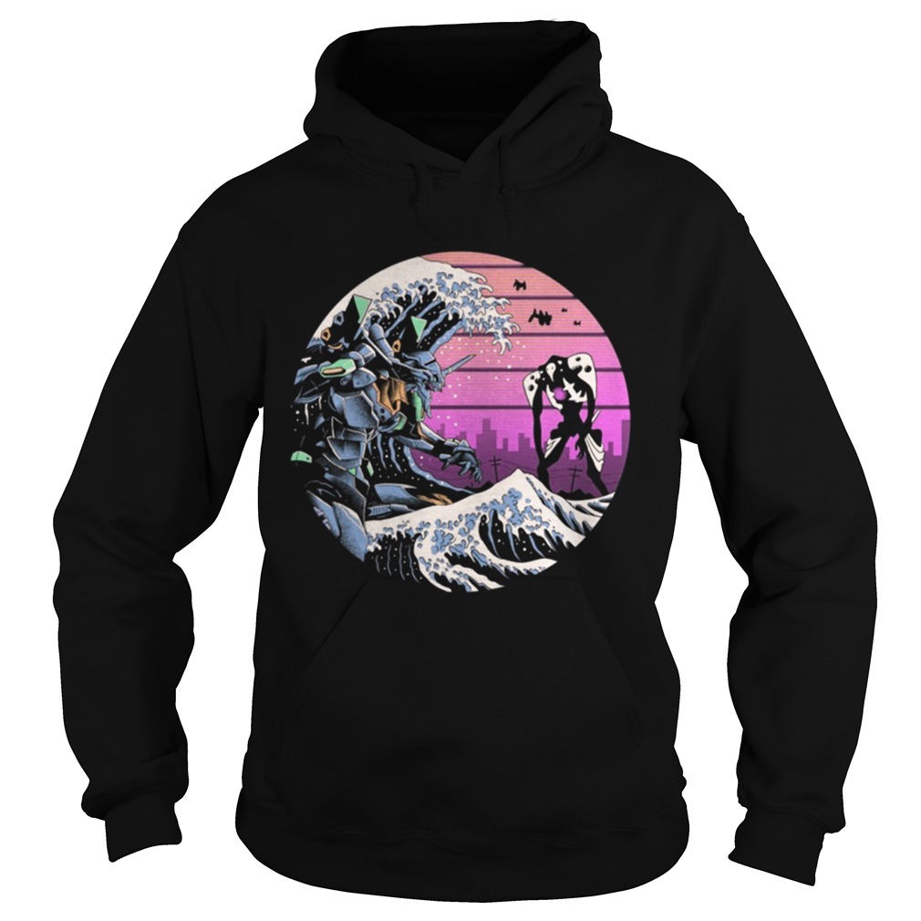 Retro wave eva womens t Hoodie