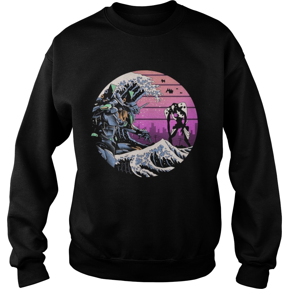 Retro wave eva womens t Sweatshirt