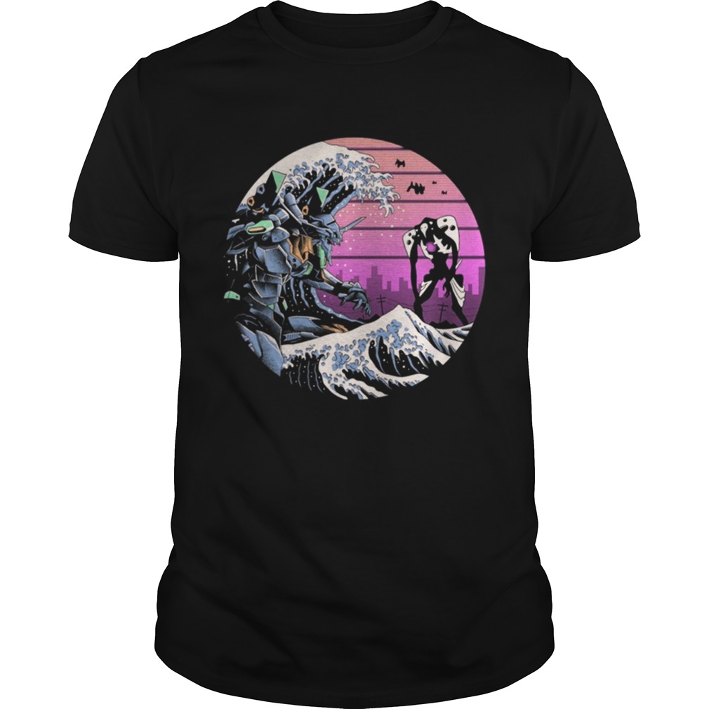 Retro wave eva shirt womens tshirt