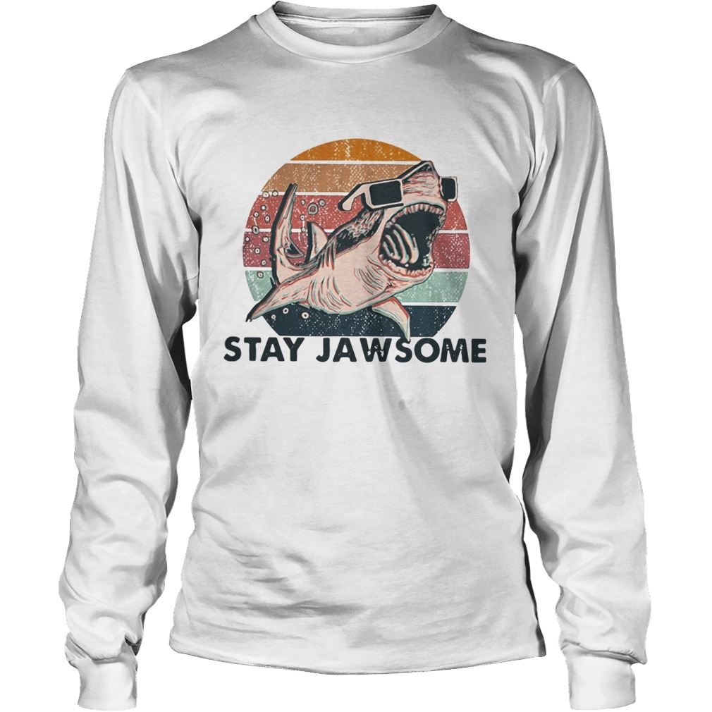 Shark stay jawsome vintage LongSleeve