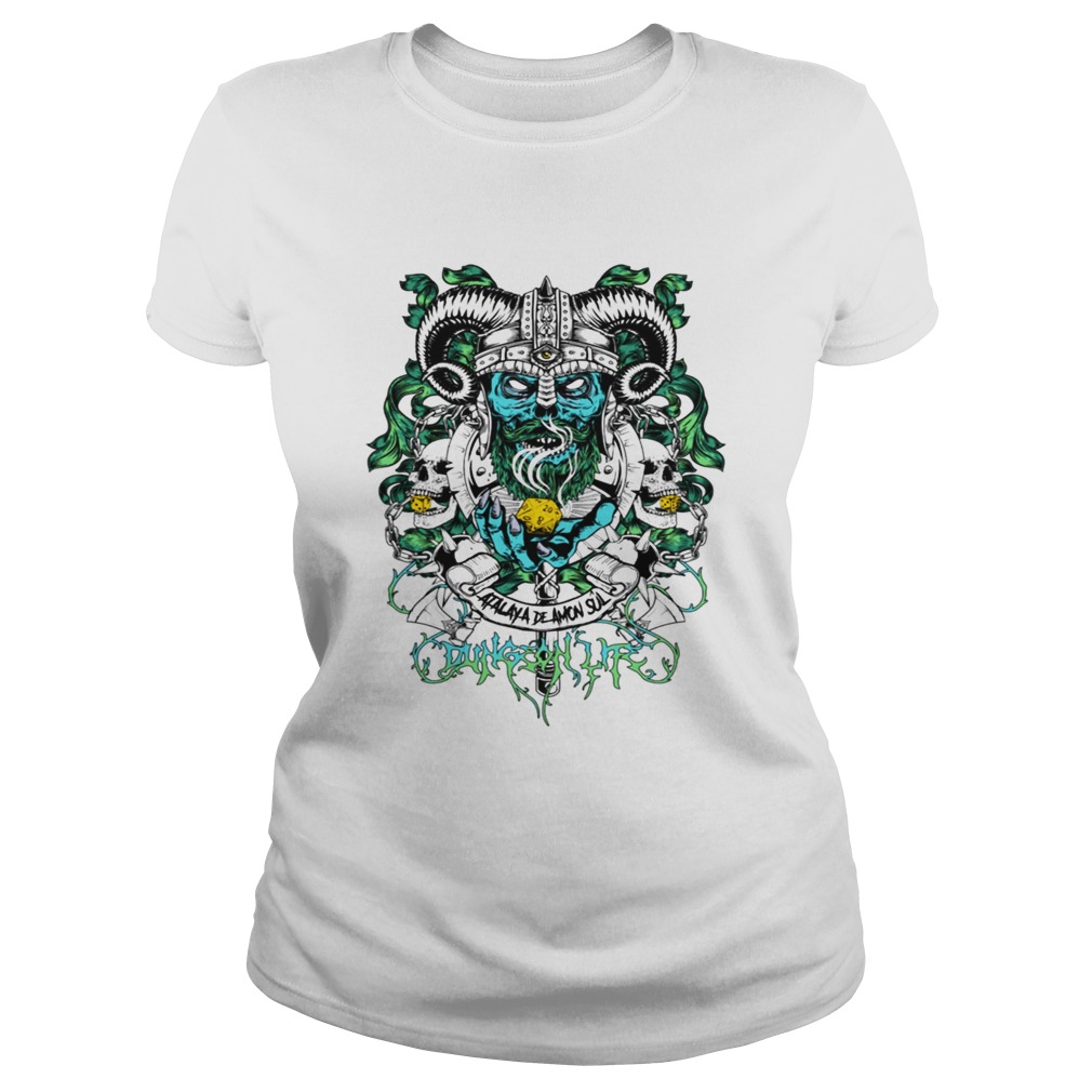 Skull warrior dungeon life t Classic Ladies