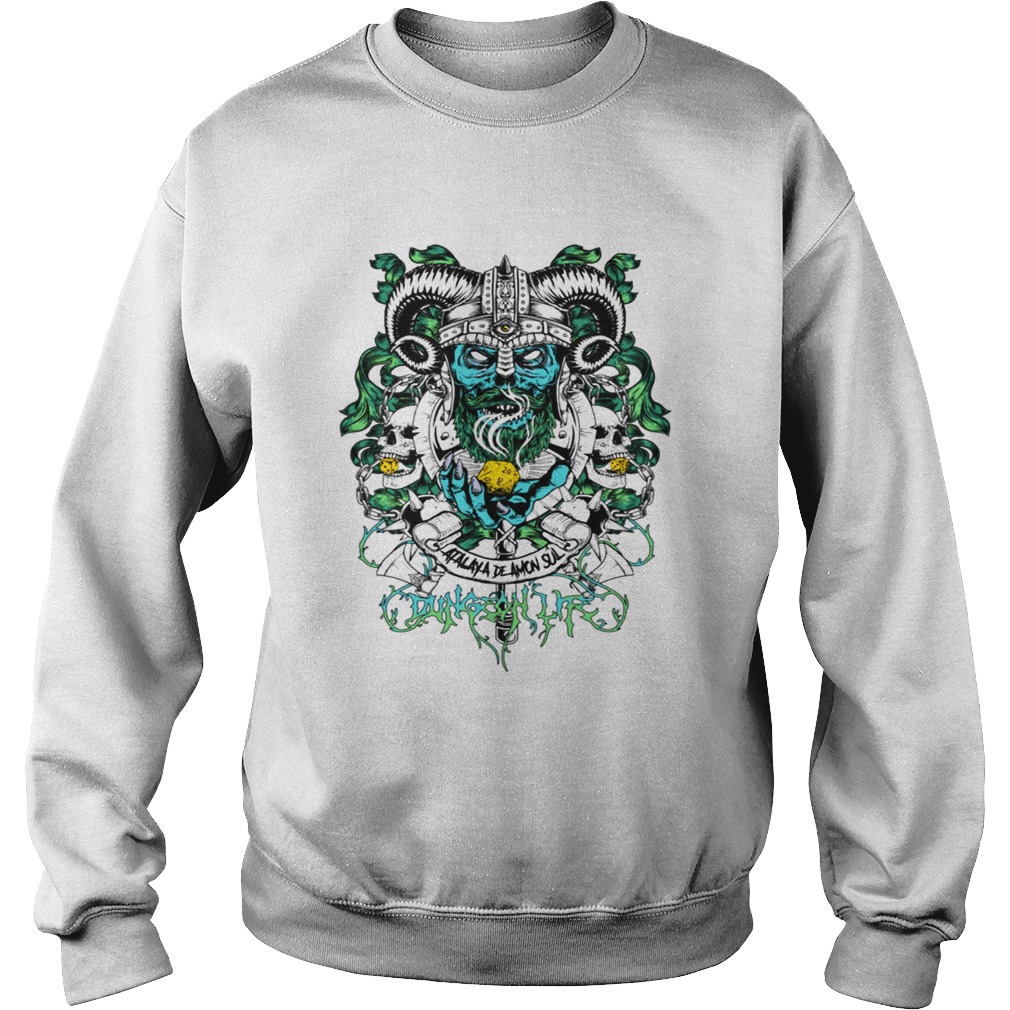 Skull warrior dungeon life t Sweatshirt