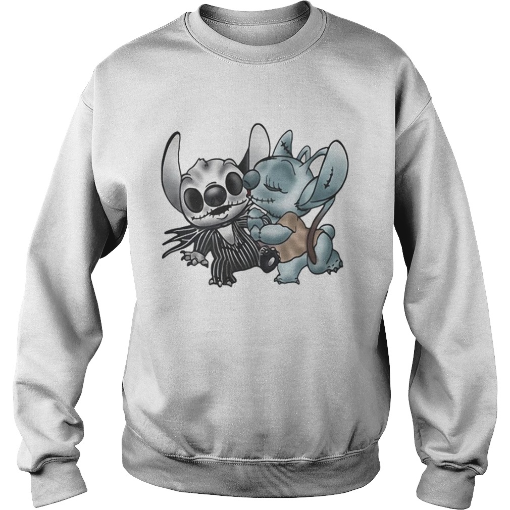 Stitch and Angel Nightmare Before Xmas Sweatshirt