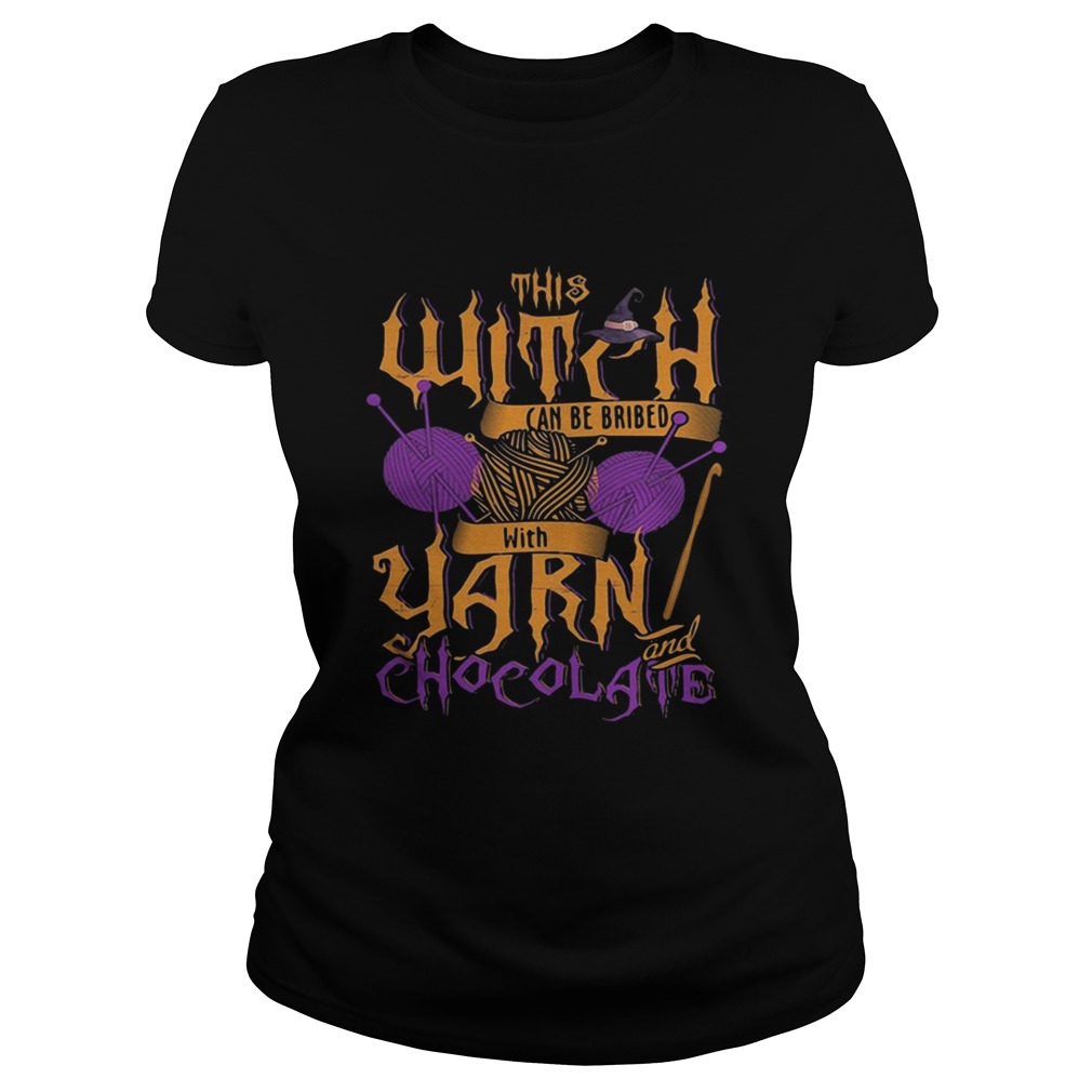 The witch can be bribed with yarn chocolate Halloween Classic Ladies