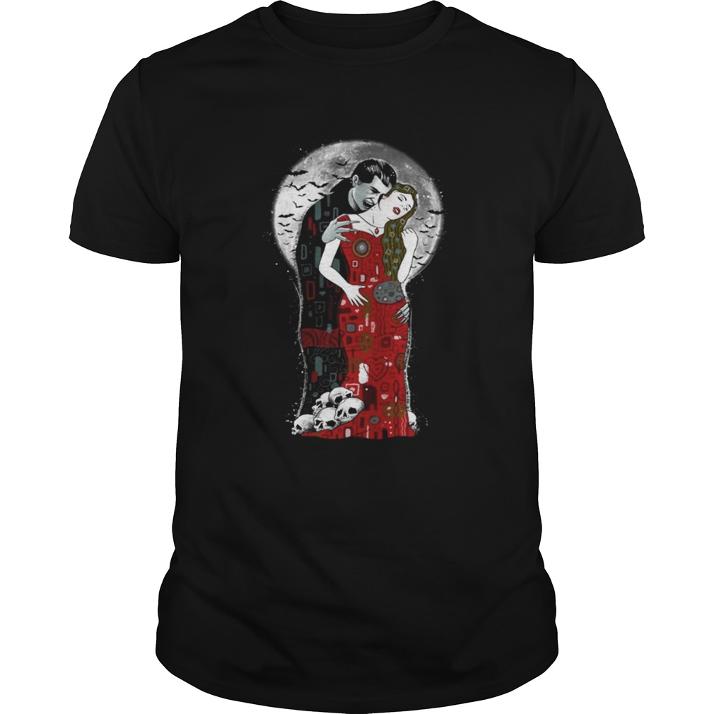 Vampires kiss shier womens tshirt