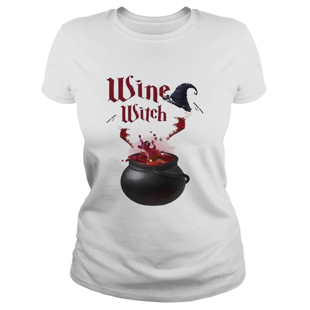 Wine Witch Halloween Classic Ladies