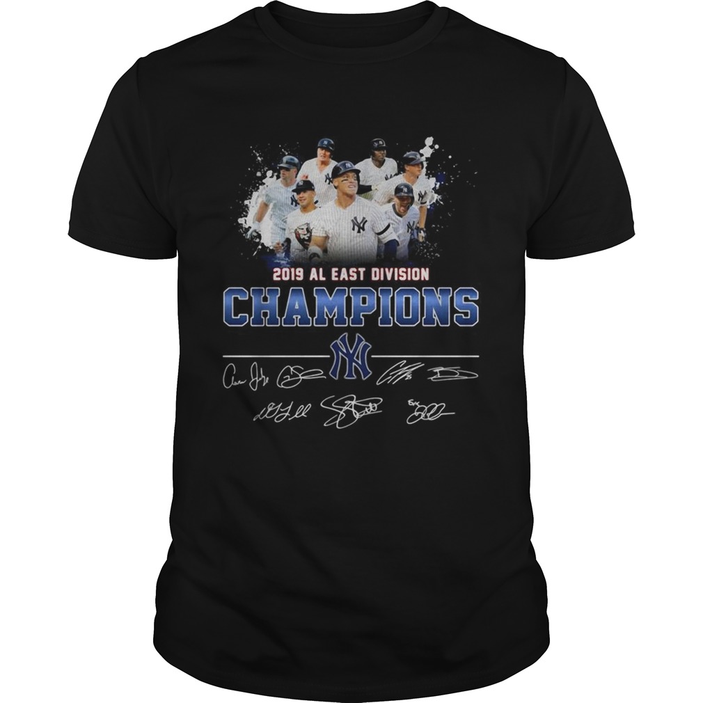 2019 Al east division champions New York Yankees signature shirt