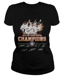 2019 Al west division Champions Houston Astros signature  Classic Ladies