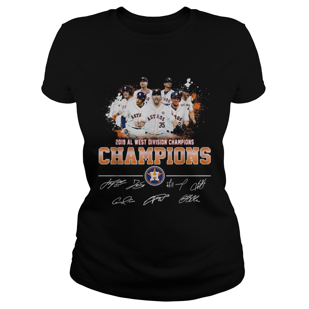 2019 Al west division Champions Houston Astros signature Classic Ladies