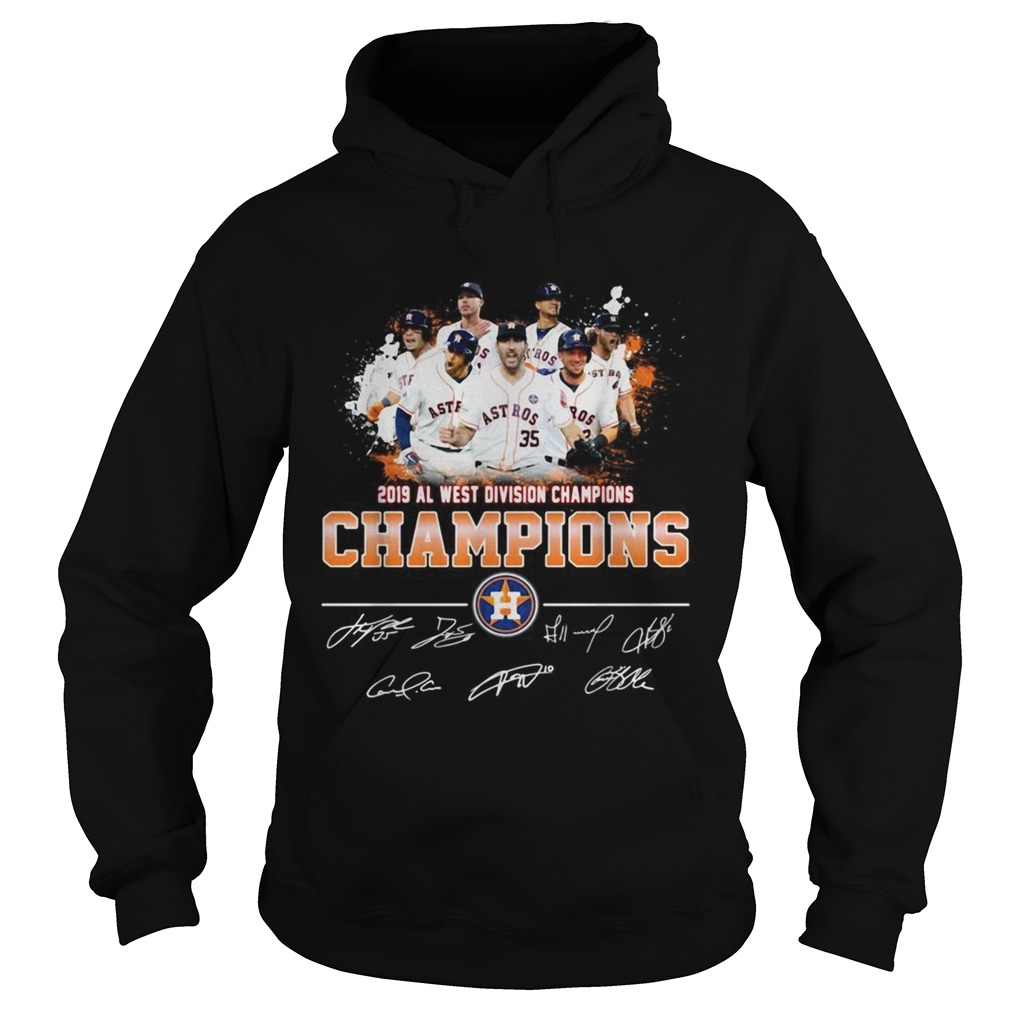 2019 Al west division Champions Houston Astros signature Hoodie