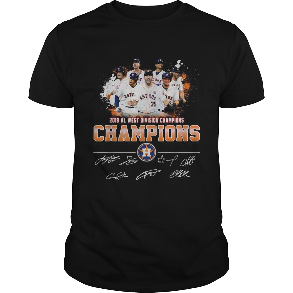 2019 Al west division Champions Houston Astros signature shirt