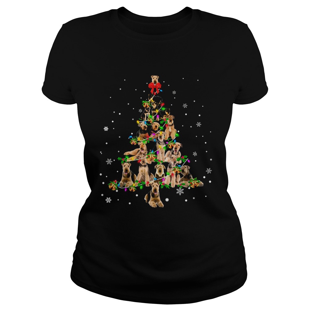 Airedale Terrier Light Christmas tree Classic Ladies