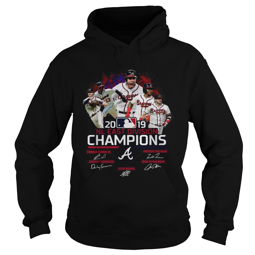 Atlanta Braves 2019 NL east division champions signature Hoodie