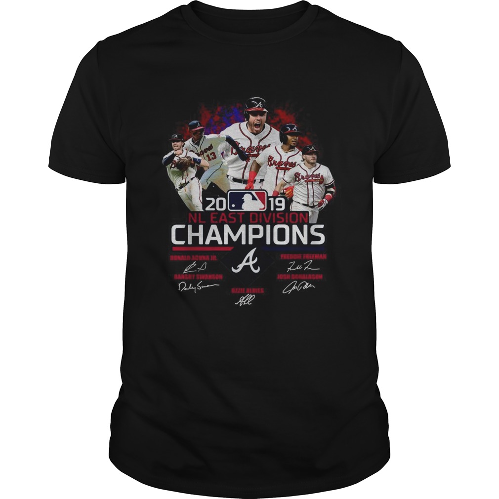 Atlanta Braves 2019 NL east division champions signature shirt