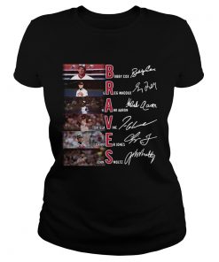 Atlanta Braves Bobby Cox Greg Maddux Hank Aaron signature  Classic Ladies