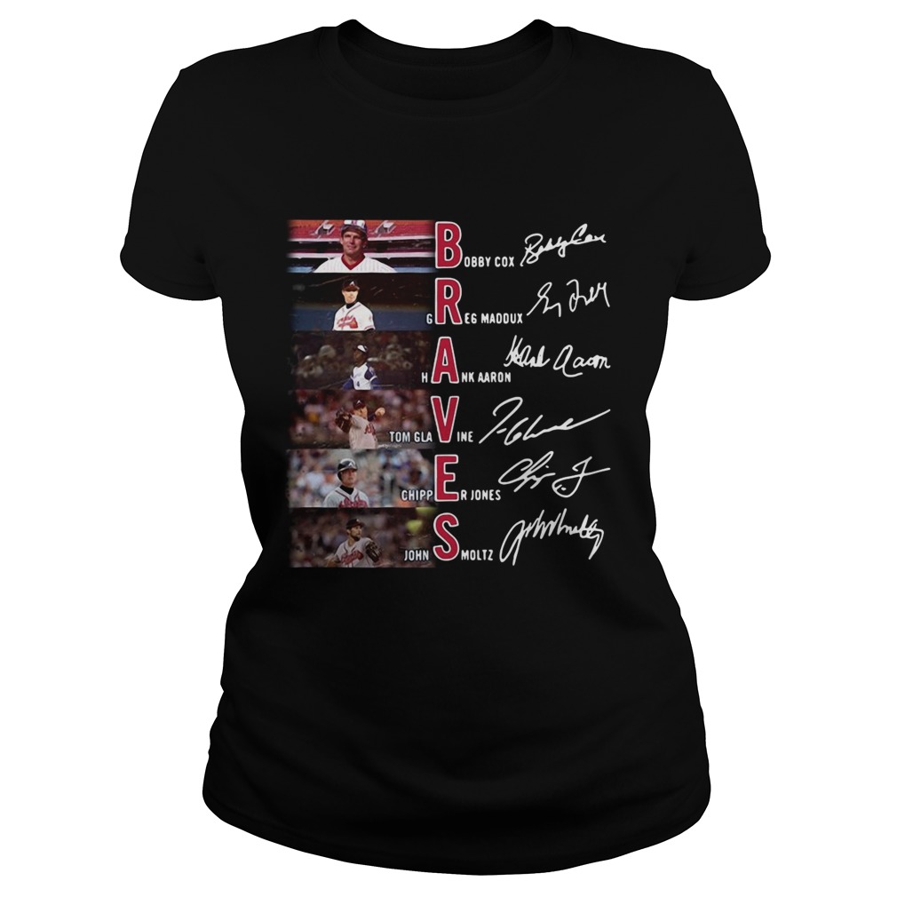 Atlanta Braves Bobby Cox Greg Maddux Hank Aaron signature Classic Ladies