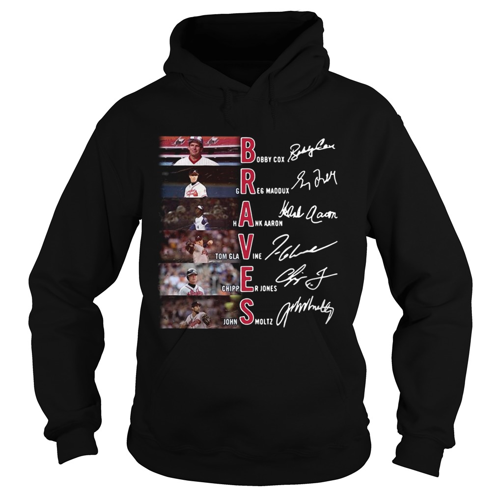 Atlanta Braves Bobby Cox Greg Maddux Hank Aaron signature Hoodie