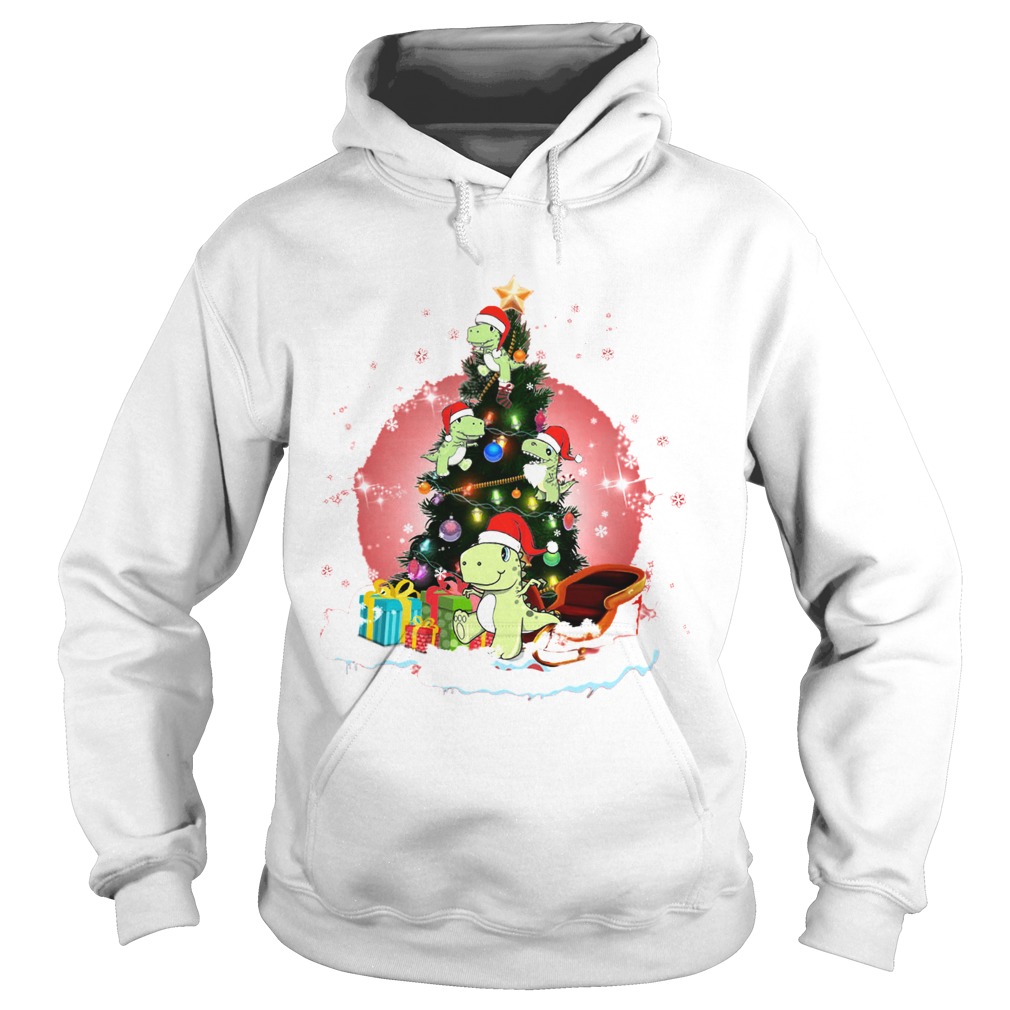 Baby Dinosaur Christmas Tree Hoodie