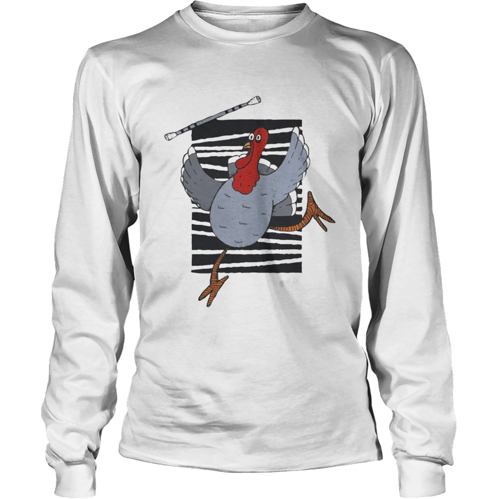 Baton Twirling Thanksgiving Turkey Shirt LongSleeve