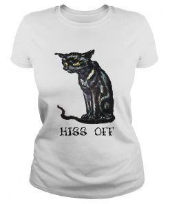 Black cat hiss off funny  Classic Ladies