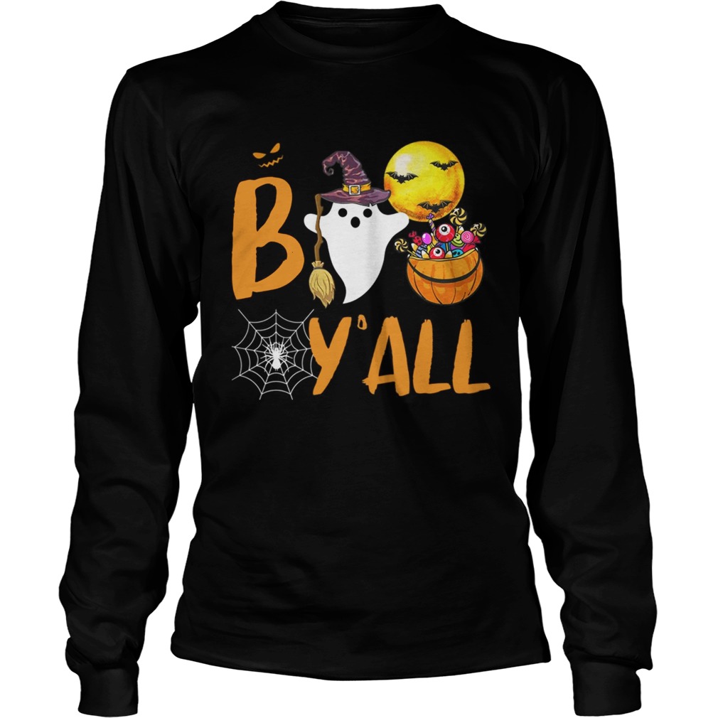 Boo Y all Happy Halloween Funny TShirt LongSleeve