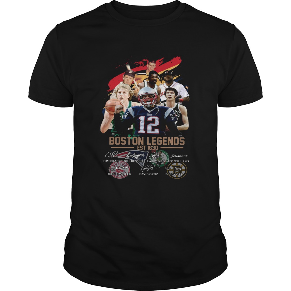 Boston Legends est 1630 signature shirt