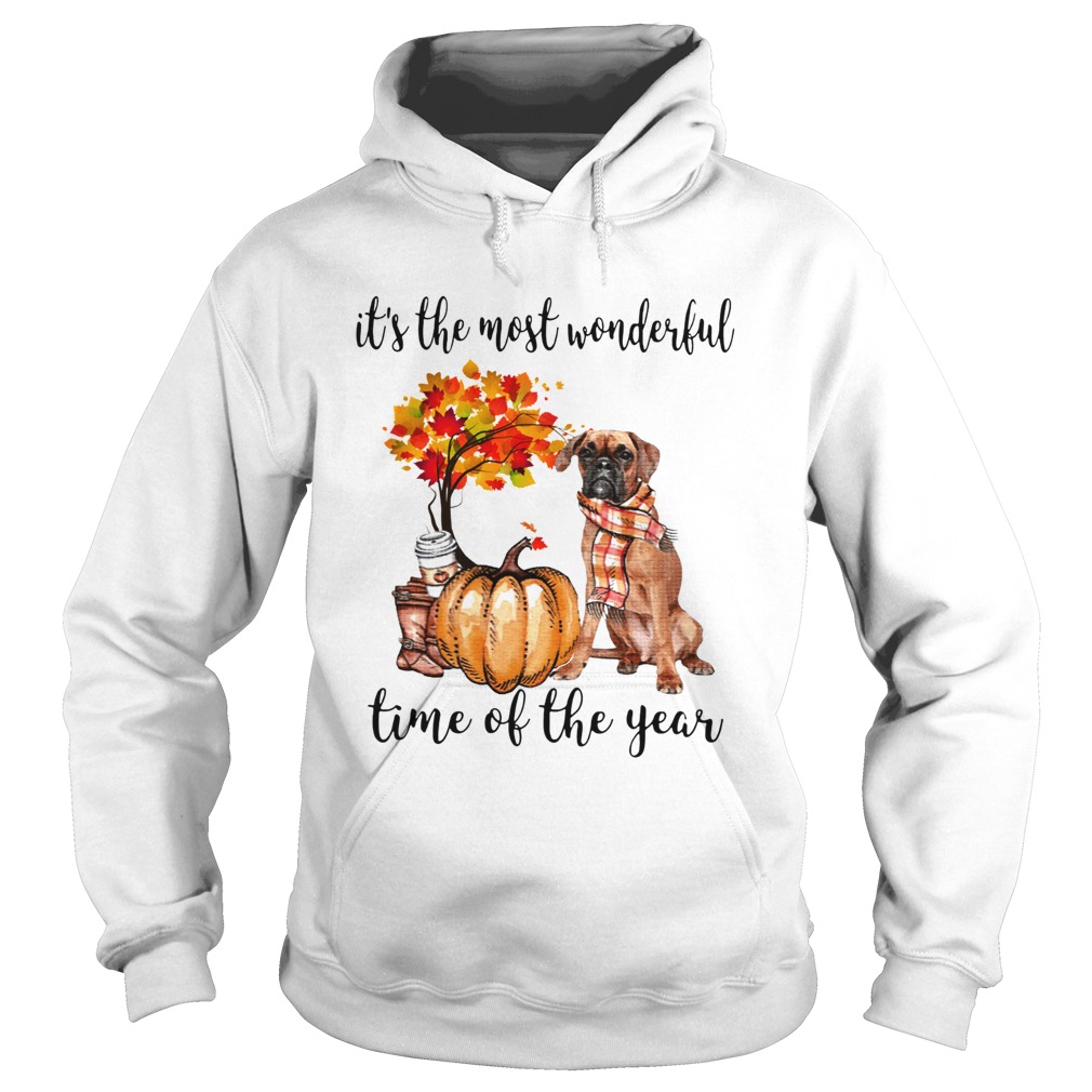 Boxer pumpkin Its the most wonderful time of the year Hoodie